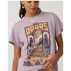 Daydreamer The Doors Shirt Womens Small Purple Graphic Band Tee Rock USA